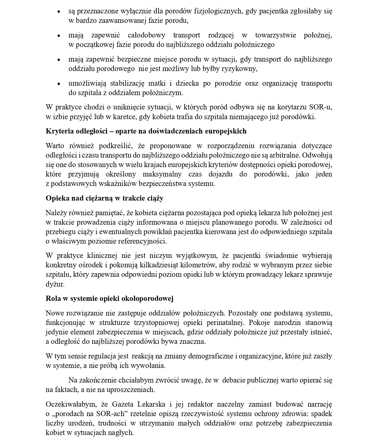 List do Gazety lekarskiej - 2